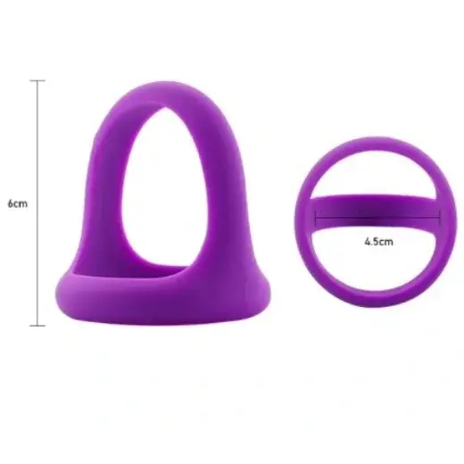 3 Holes Cock Ring with Strong Grip Black Color Mens penis Cock Ring - Image 2